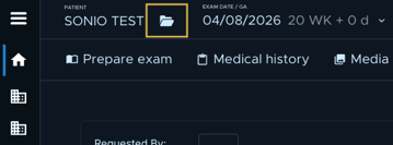 Patient folder - Exam page-1