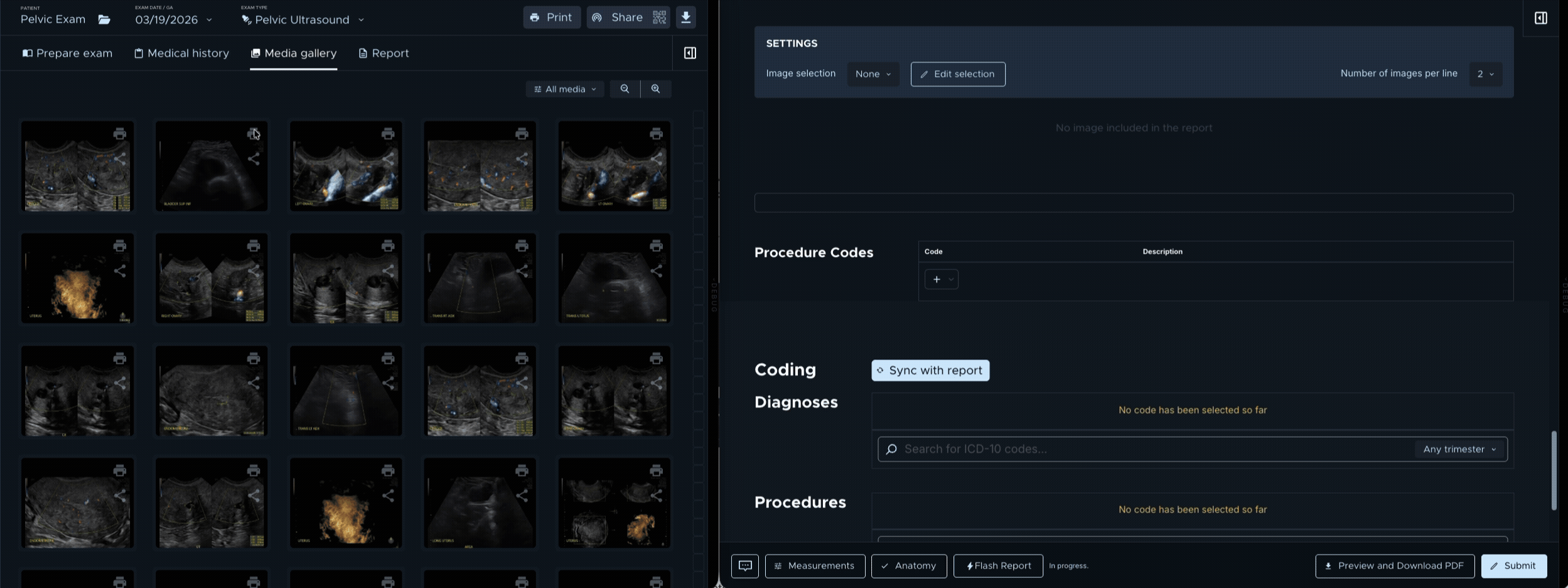 Select image from Media gallery